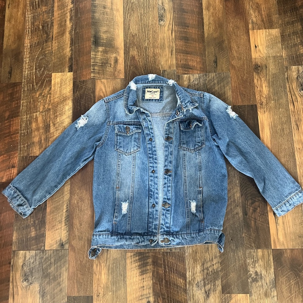 MaCam Boys Collection Distressed Jean Jacket